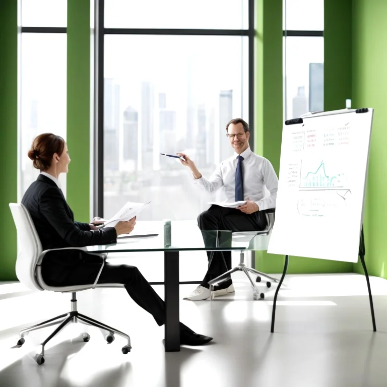 Executive training group session in modern boardroom